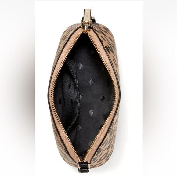 New Kate Spade Kali Small Dome Crossbody Leopard print Neutral Multi - Picture 4 of 4